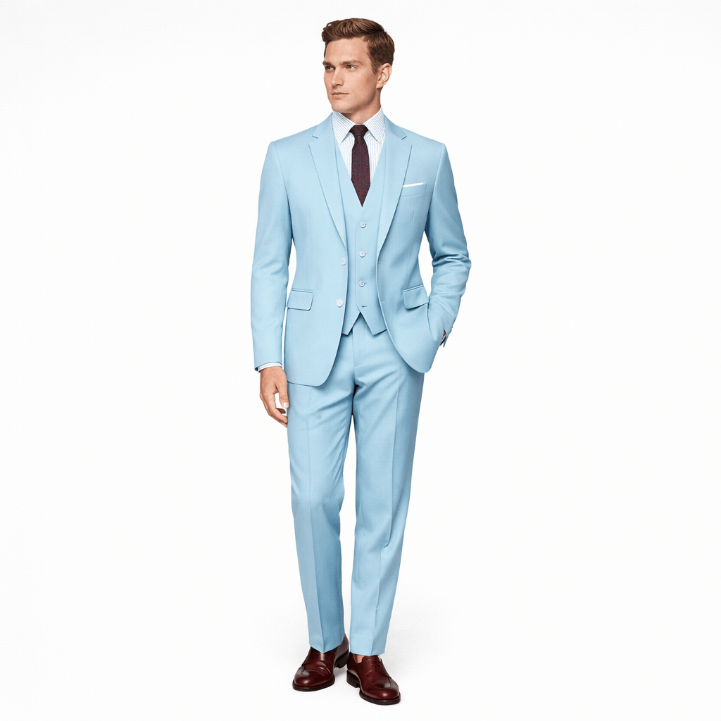 Coleeast-London Light blue / XS AMOS, Slim Fit Viscose Suit