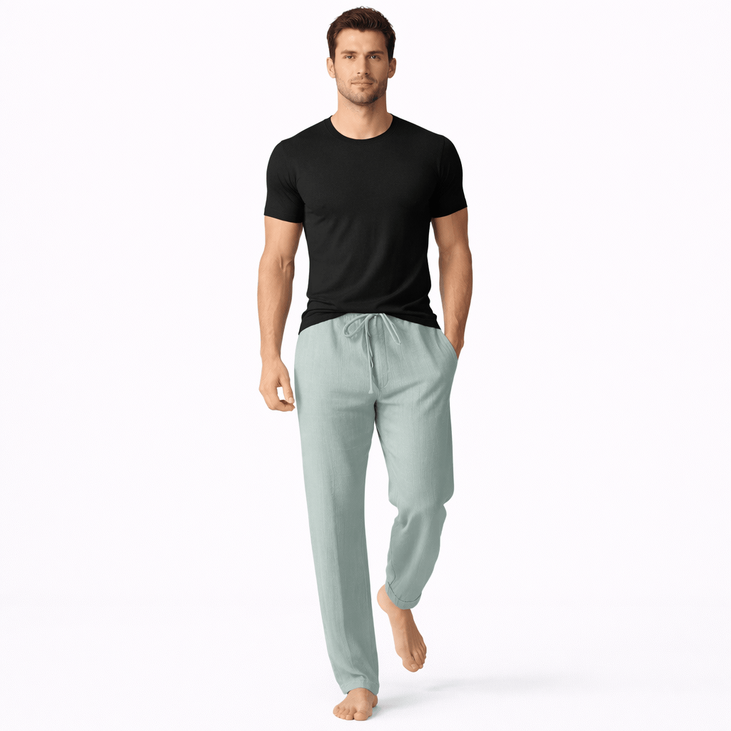 Coleeast-London Light green / XS CAL, Loose Fit Ankle Length Pants