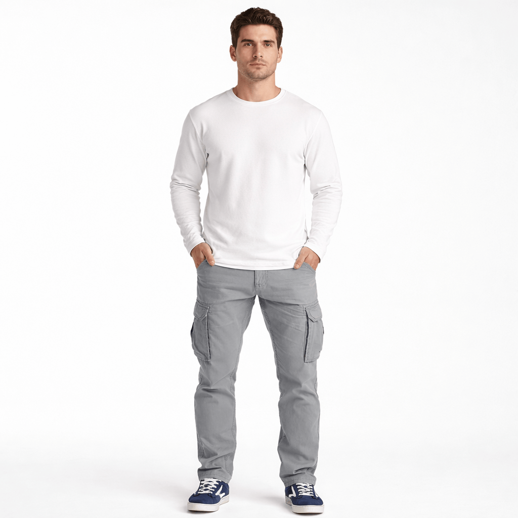 Coleeast-London Light grey / XS BLAKE, High Waist Straight Leg Pants