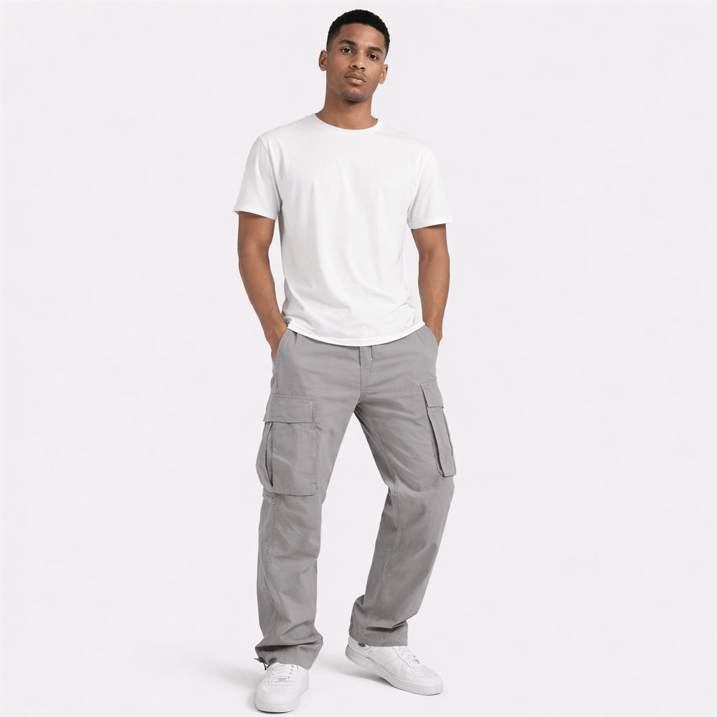 Coleeast-London Light grey / XS OLIVER,  Elastic Waist Cargo Pants