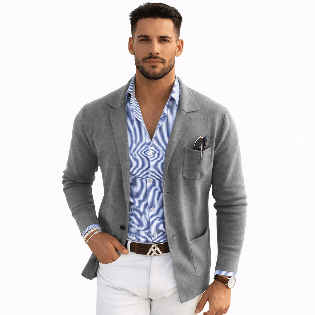 Coleeast-London Light grey / XS PIERCE, Cotton Casual Blazer
