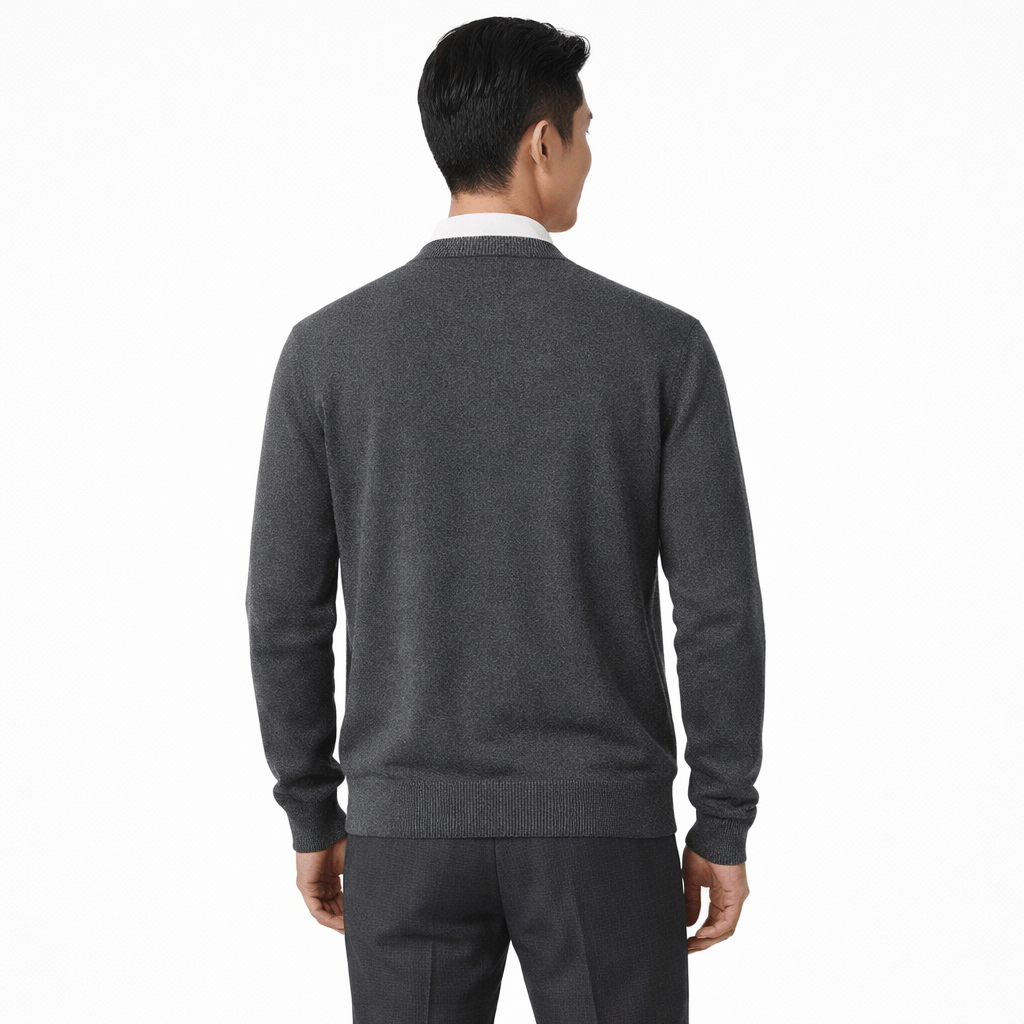 Coleeast-London LLOYD, V-Neck Button Knit Coat