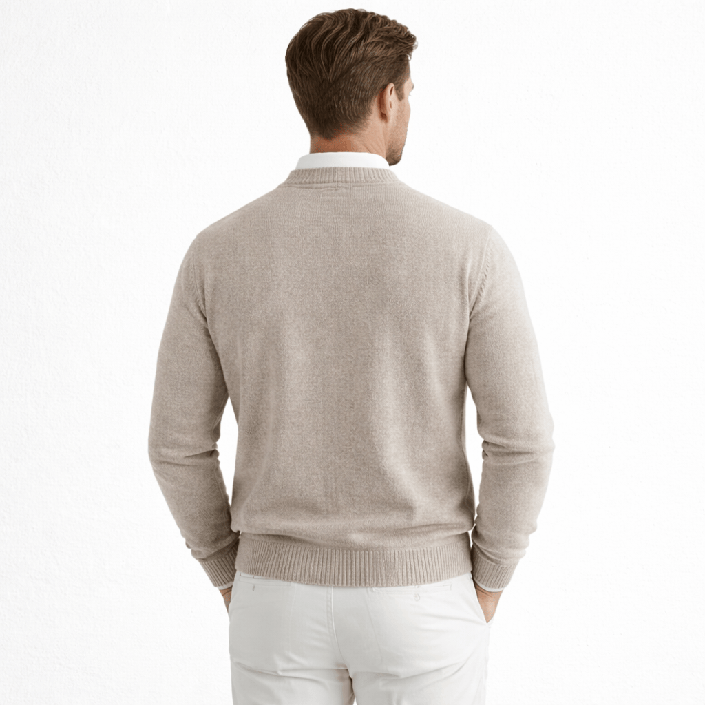 Coleeast-London LLOYD, V-Neck Button Knit Coat