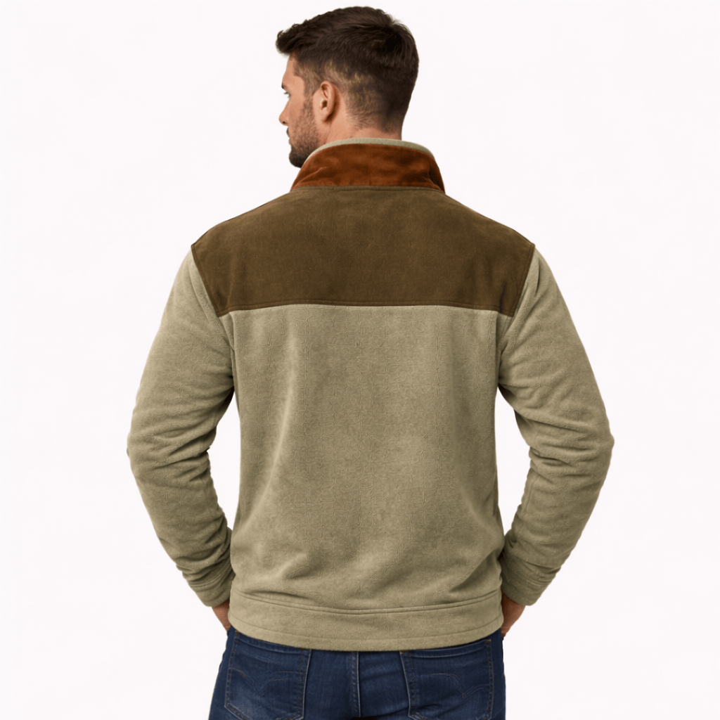 Coleeast-London MARCO, Printed Zip-Up Fleece Jacket