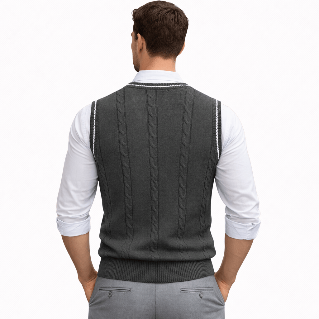 Coleeast London MATT V-Neck Knit Vest