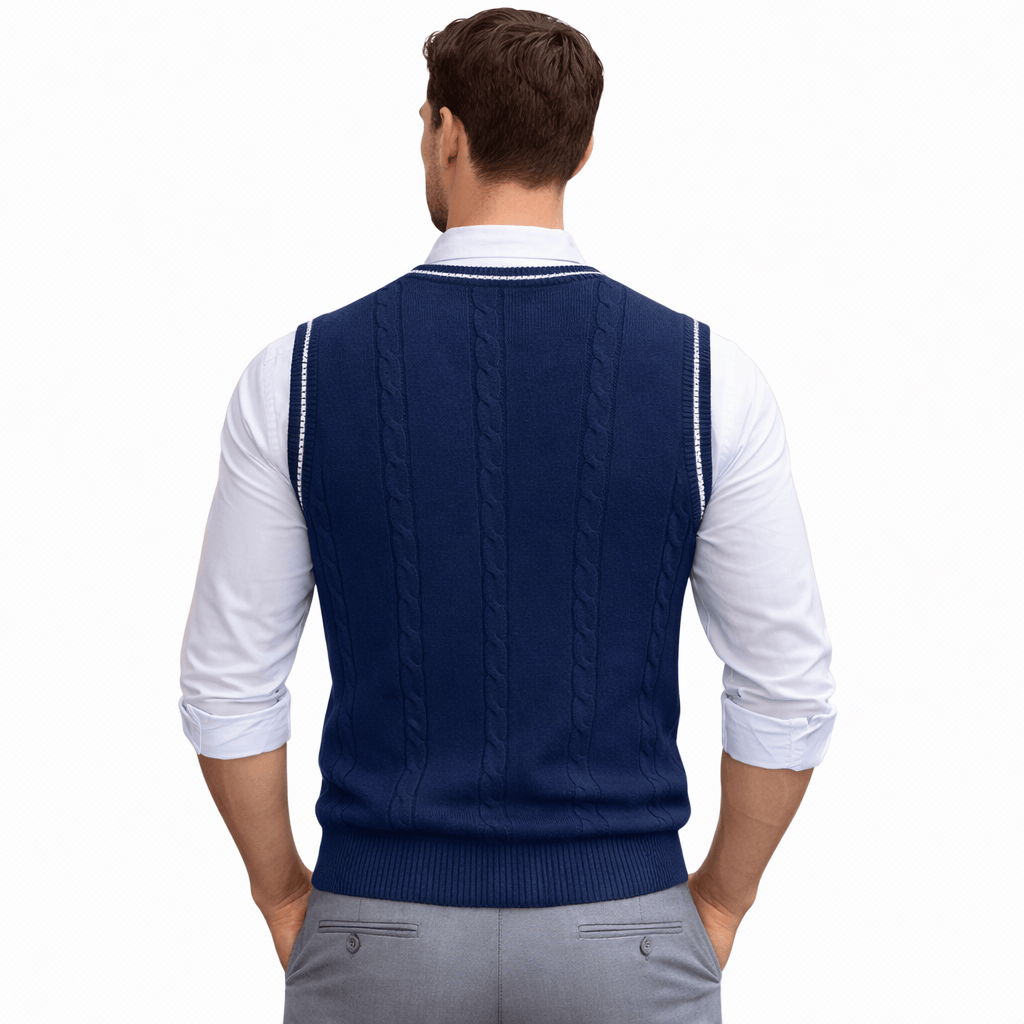 Coleeast London MATT V-Neck Knit Vest
