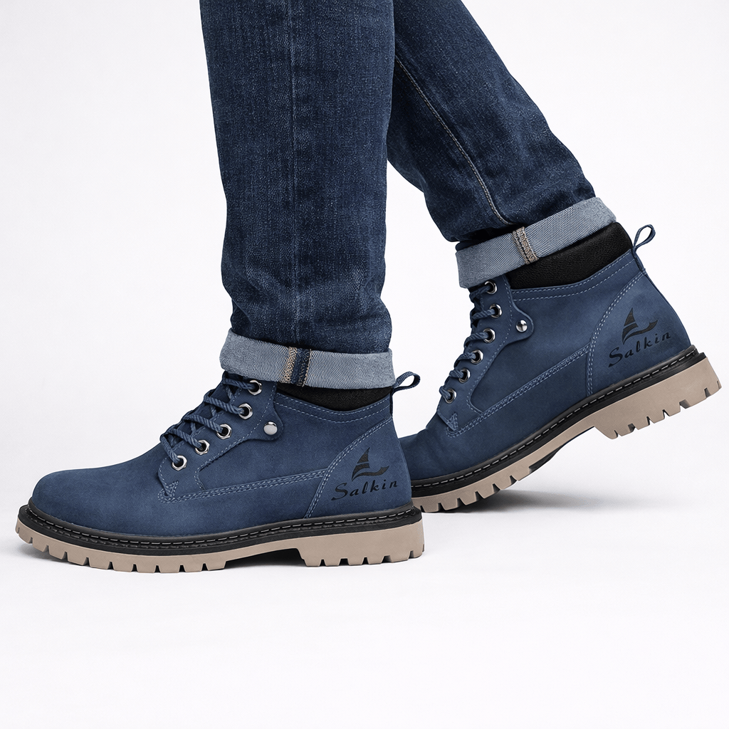 Coleeast London MILO Lace-Up Round Toe Ankle Boots