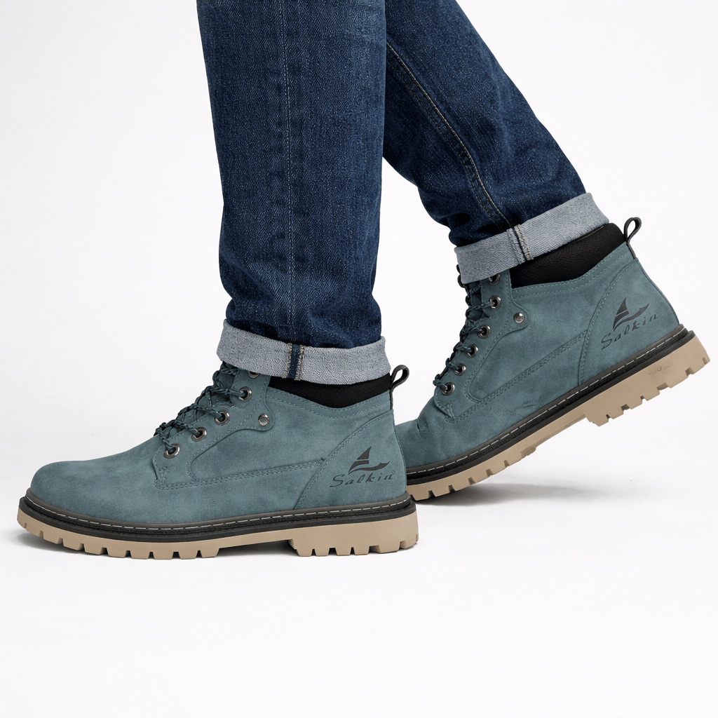 Coleeast London MILO Lace-Up Round Toe Ankle Boots