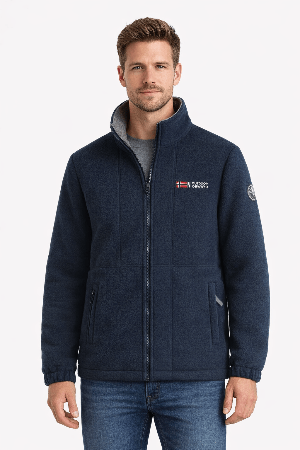 Coleeast London Navy Blue / XS DYLAN, Fleece Zip Jacket