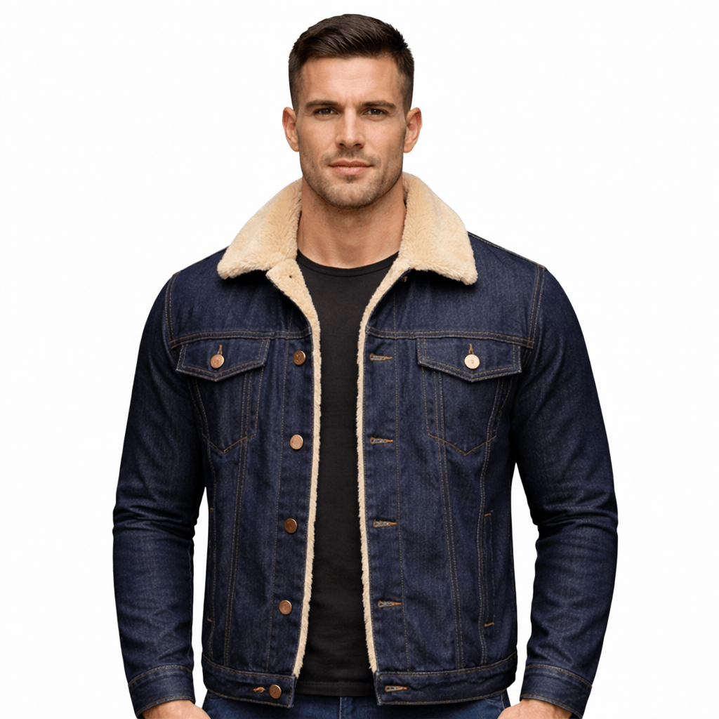 Coleeast London Navy Blue / XS ETHAN, Fleece Jacket Loose Fit Cotton