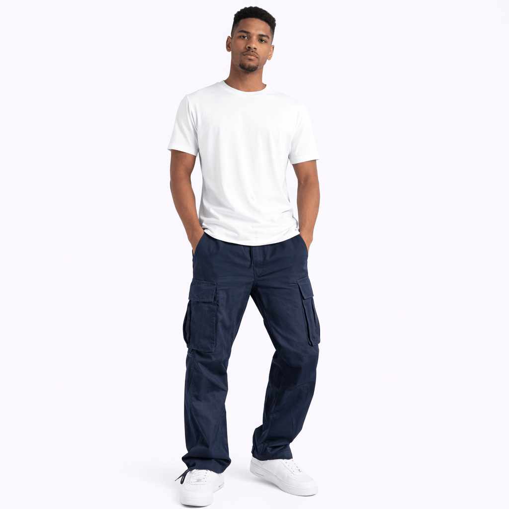 Coleeast-London Navy Blue / XS OLIVER,  Elastic Waist Cargo Pants