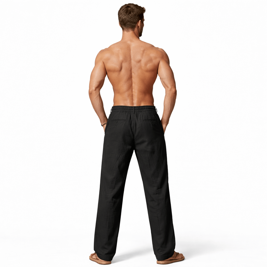 Coleeast London NEVILLE Linen Drawstring Loose Pants