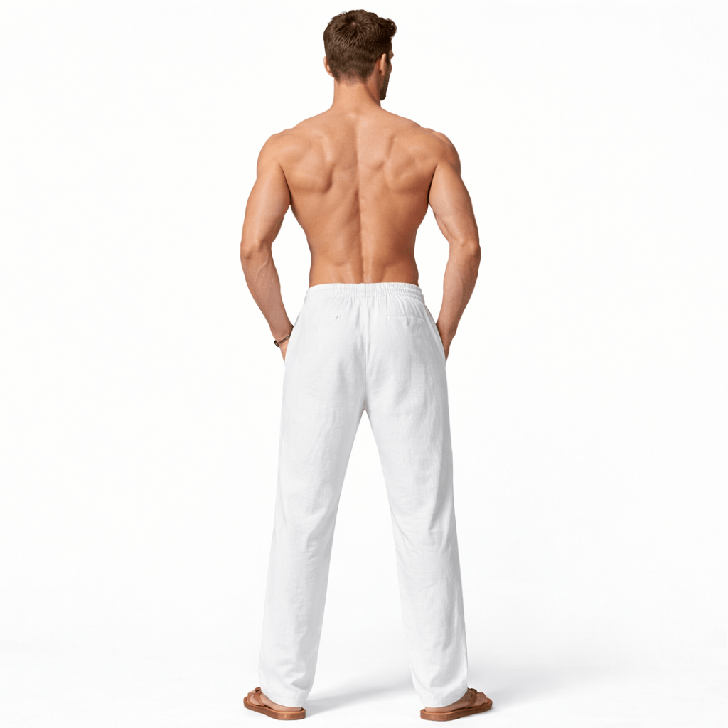 Coleeast London NEVILLE Linen Drawstring Loose Pants