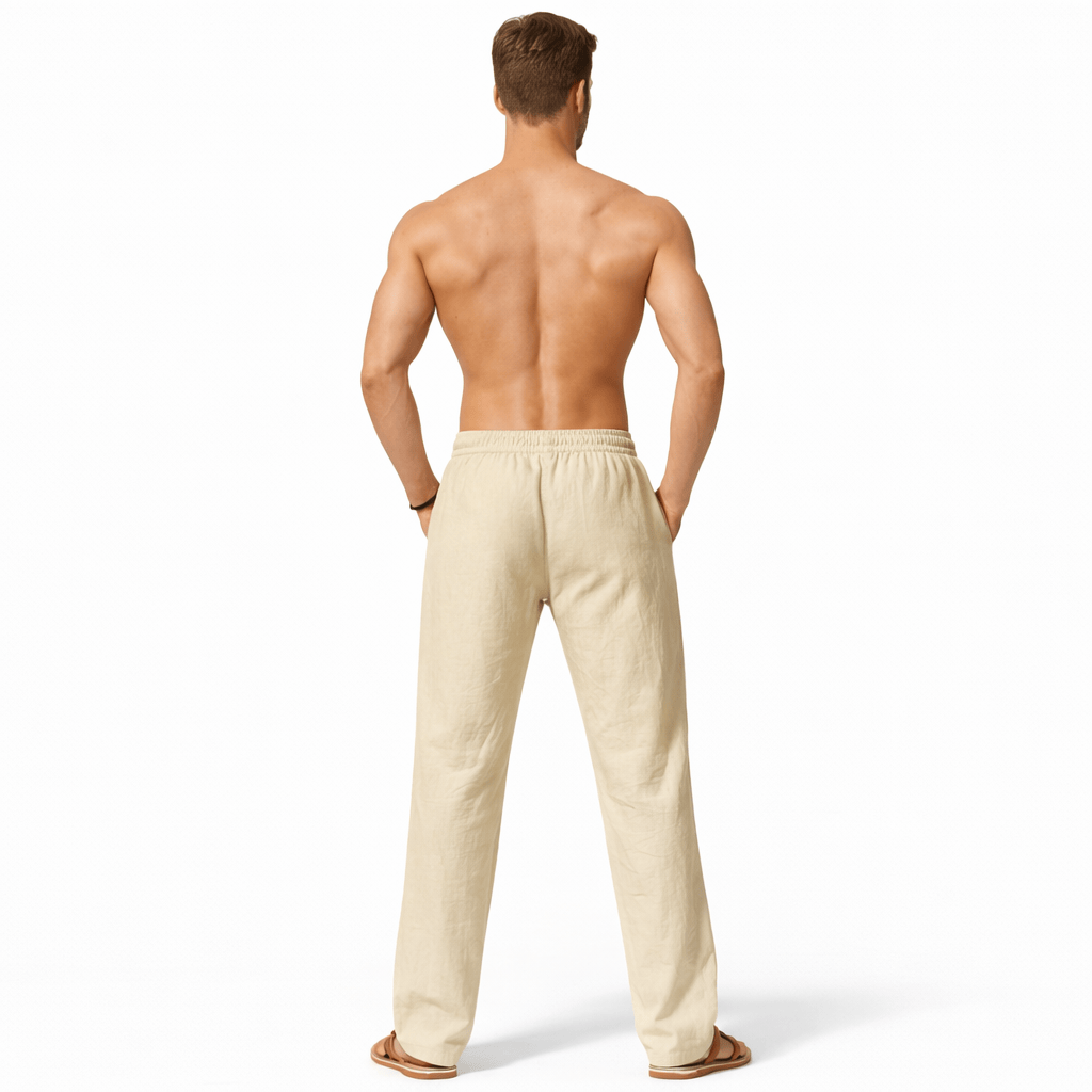 Coleeast London NEVILLE Linen Drawstring Loose Pants