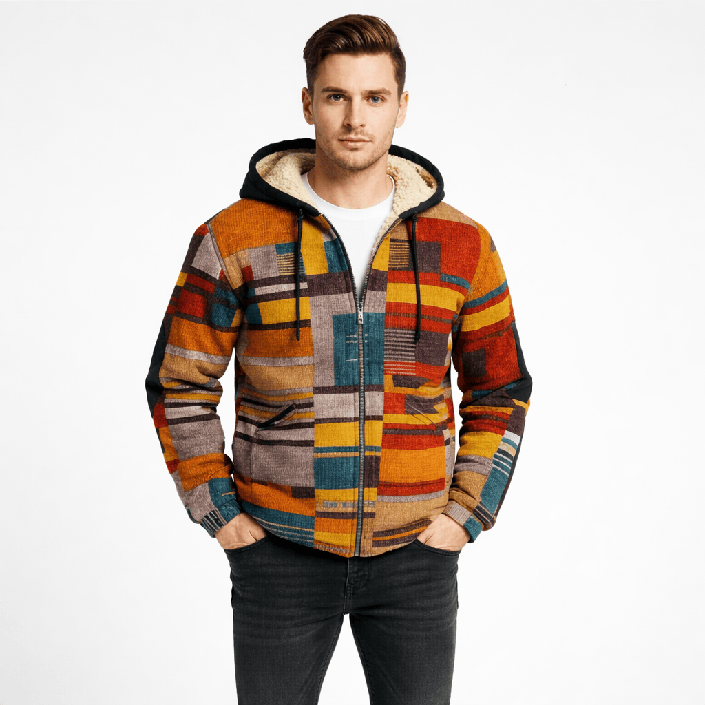 Coleeast-London Orange / XS COLLINS, Printed Hooded Sweatshirt