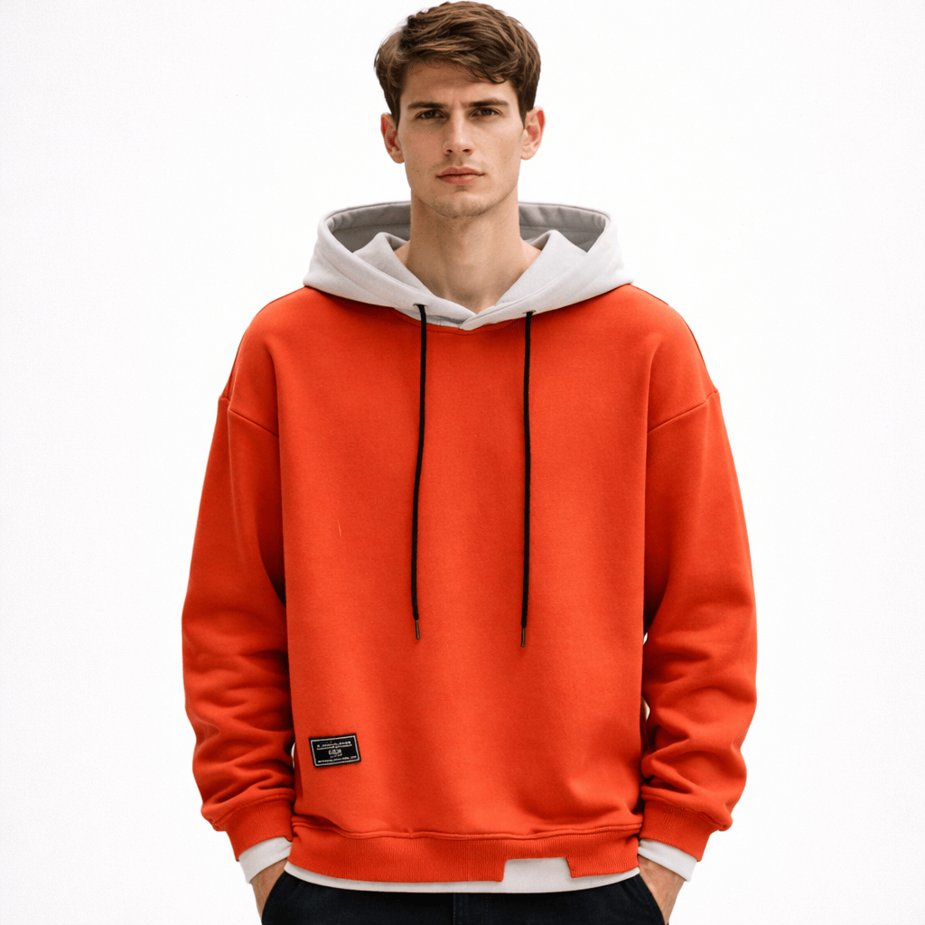 Coleeast-London Orange / XS STUART, Regular Fit Solid Hoodie
