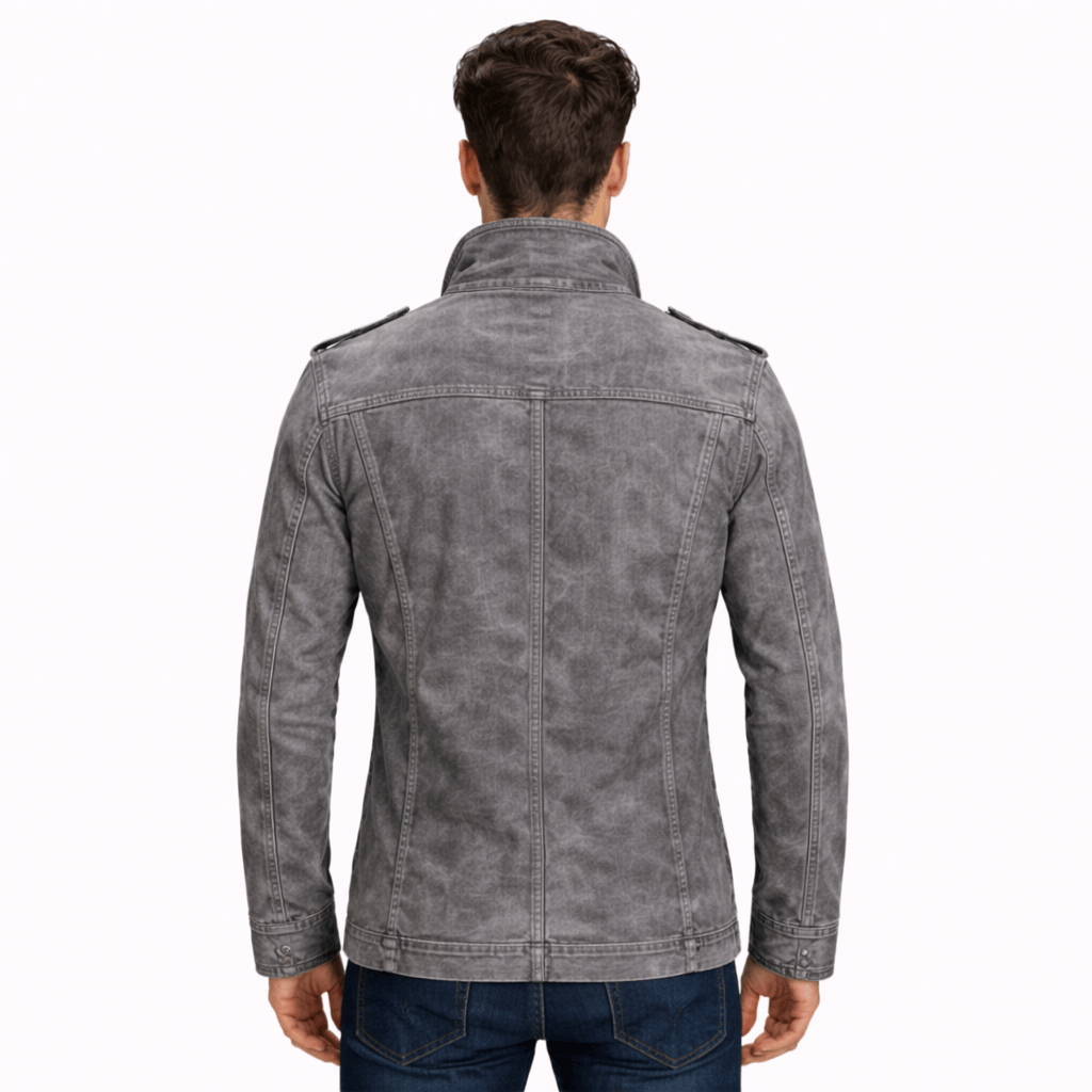 Coleeast-London OTIS, Slim Faux Leather Jacket