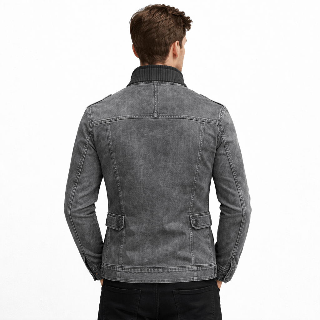 Coleeast-London OTIS, Slim Faux Leather Jacket