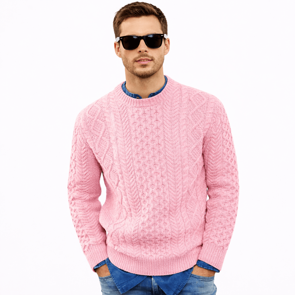 Coleeast-London Pink / XS BARRY, Crew Neck Knit Sweater