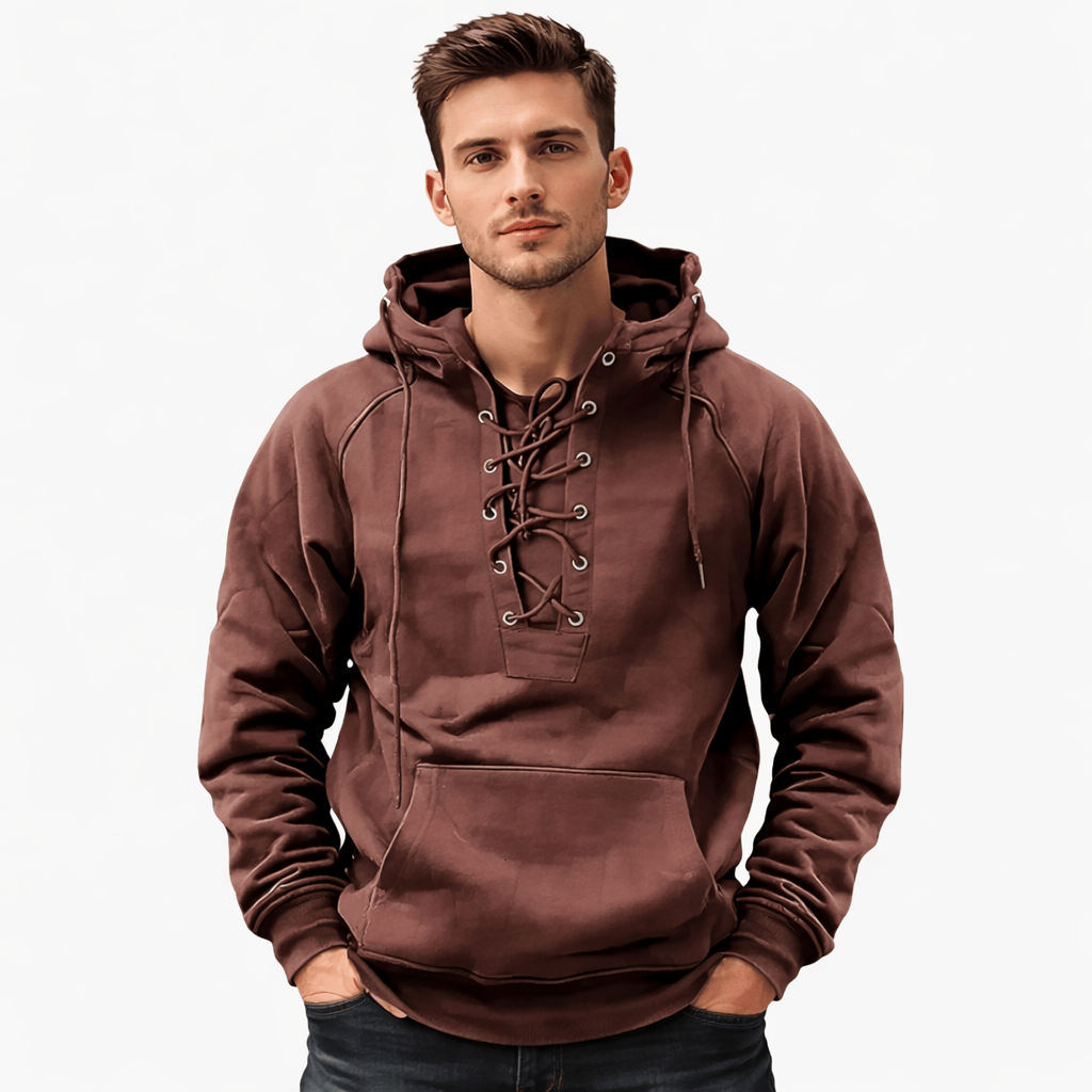 Coleeast-London Pink / XS DARCY,  Hooded Double-Breasted Sweatshirt