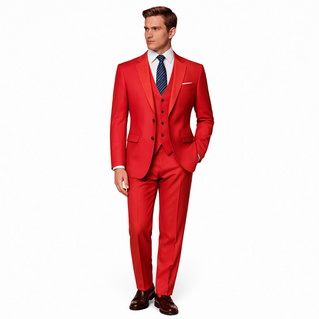 Coleeast-London Red / XS AMOS, Slim Fit Viscose Suit