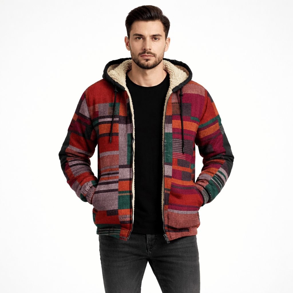 Coleeast-London Red / XS COLLINS, Printed Hooded Sweatshirt