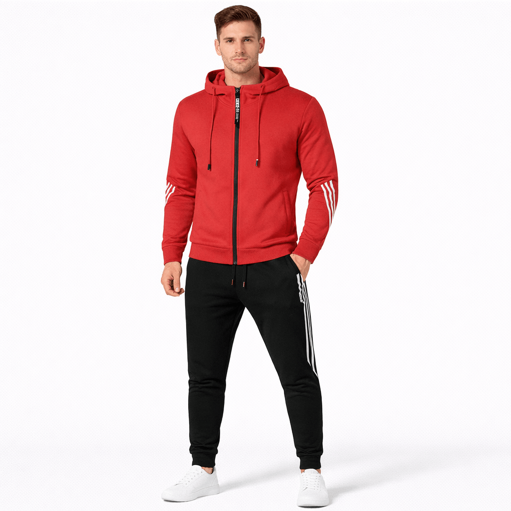 Coleeast-London Red / XS DESMOND Hooded Zip Tracksuit