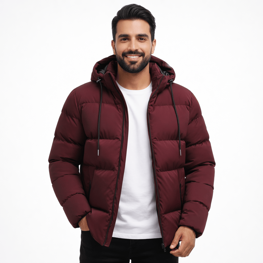Coleeast London Red / XS GABRIEL Hooded Zip-Up Jacket