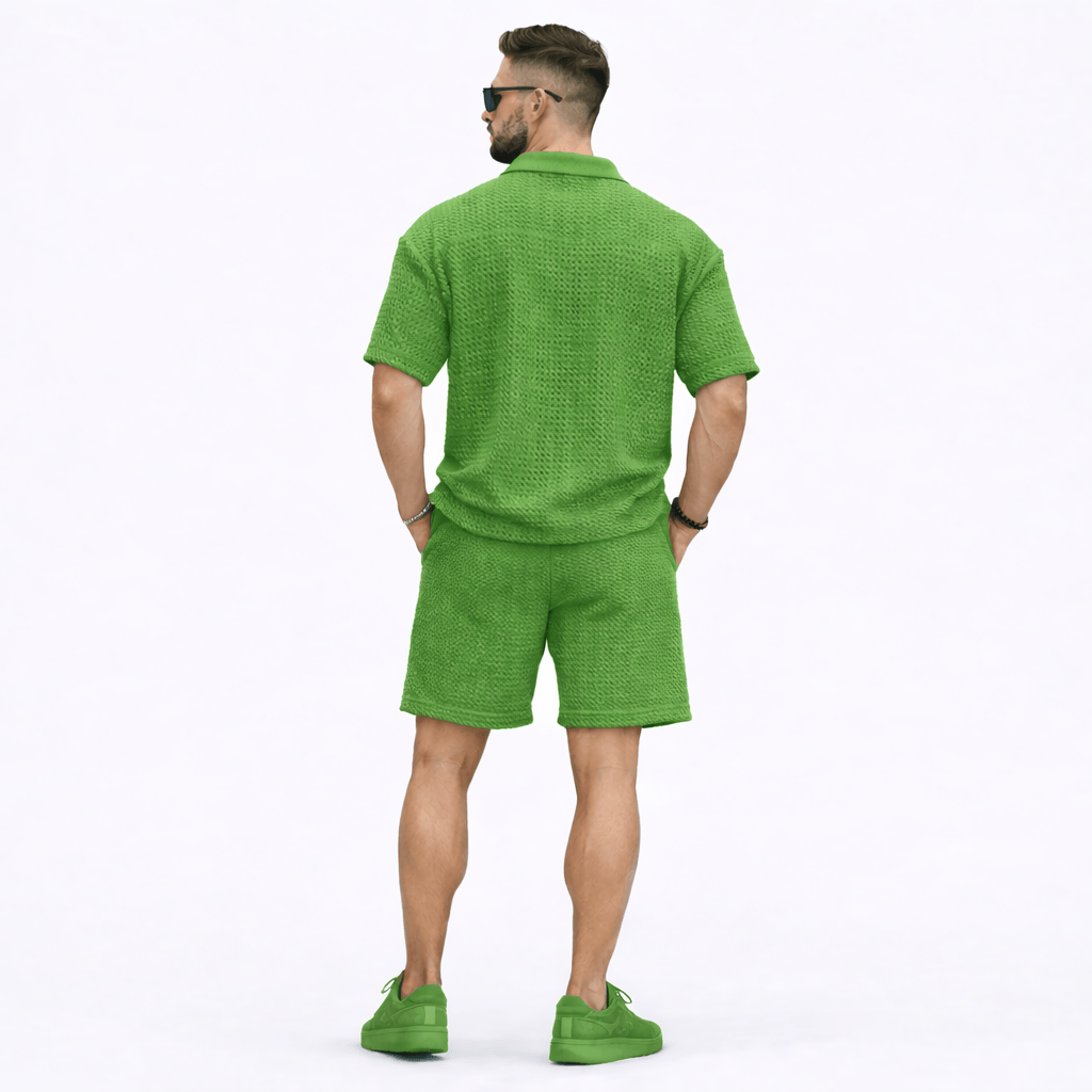 Coleeast-London RICHARD,  Preppy Zip Top And Elastic Pants