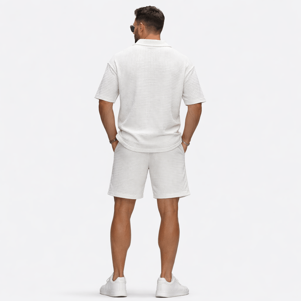 Coleeast-London RICHARD,  Preppy Zip Top And Elastic Pants