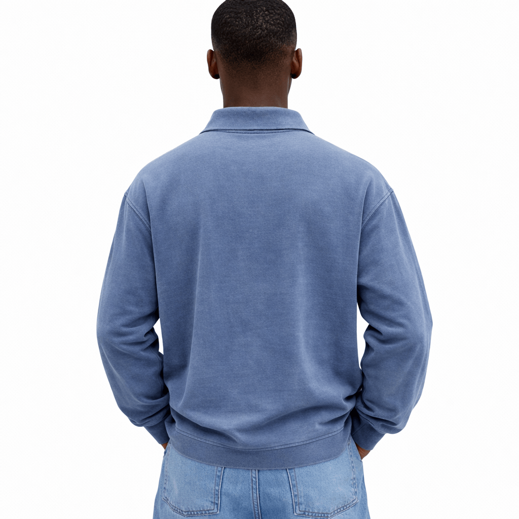 Coleeast-London RON, Regular Fit Turn-Down Collar Sweatshirt