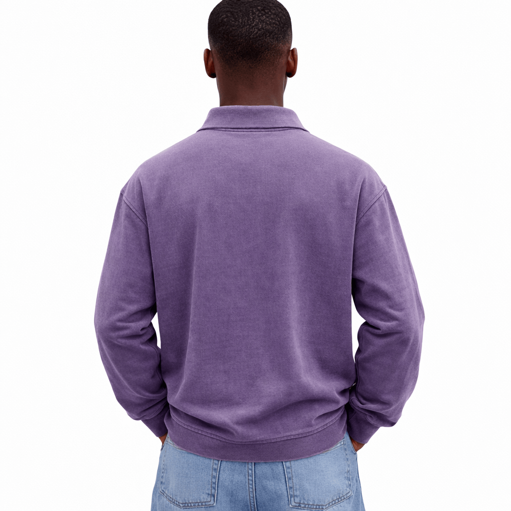Coleeast-London RON, Regular Fit Turn-Down Collar Sweatshirt