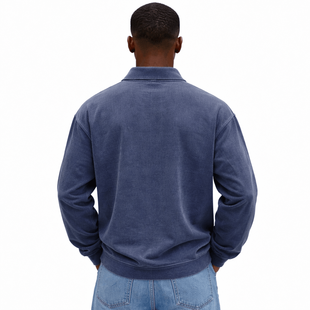Coleeast-London RON, Regular Fit Turn-Down Collar Sweatshirt