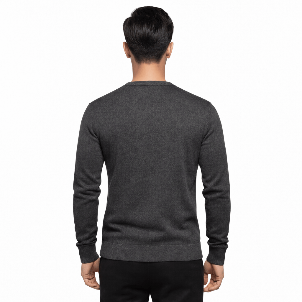 Coleeast-London SID, V-Neck Cotton Knit Sweater