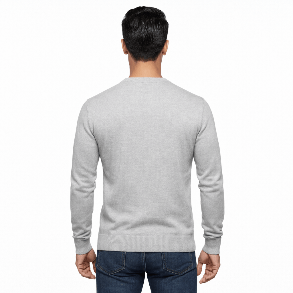Coleeast-London SID, V-Neck Cotton Knit Sweater