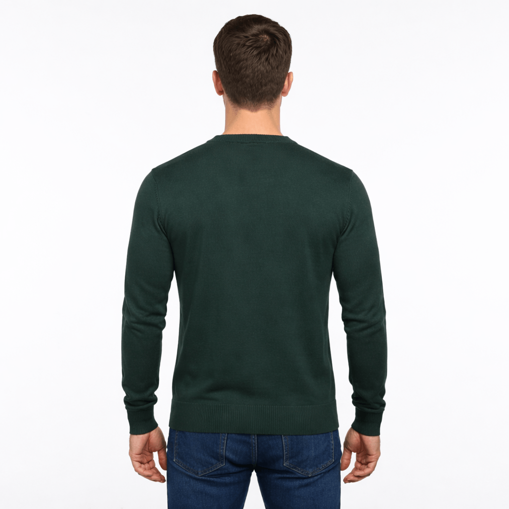 Coleeast-London SID, V-Neck Cotton Knit Sweater