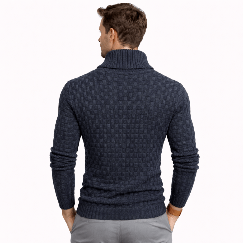 Coleeast-London WES, Geometric Knit Button Cardigan Sweater