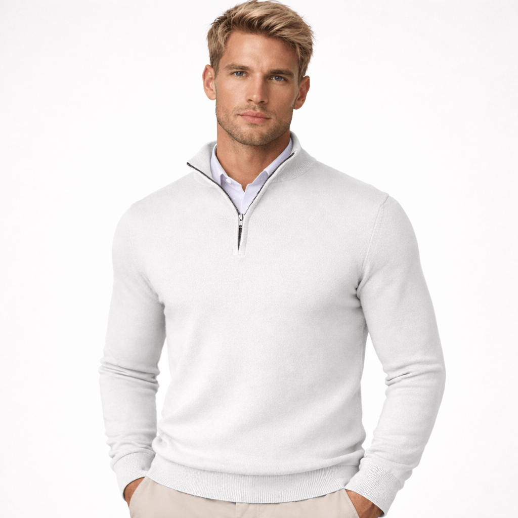 Coleeast London White / XS DAMON, Knitted Cardigan Vest