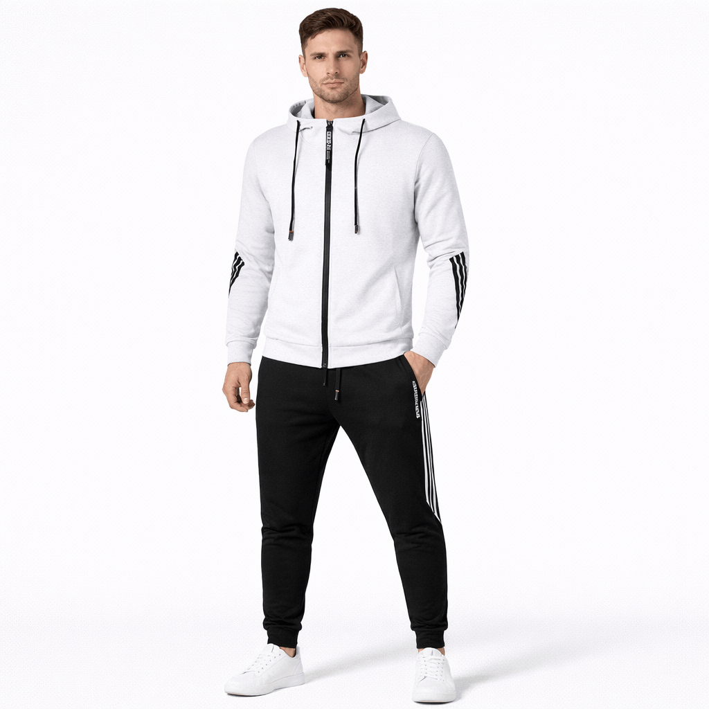 Coleeast-London White / XS DESMOND Hooded Zip Tracksuit