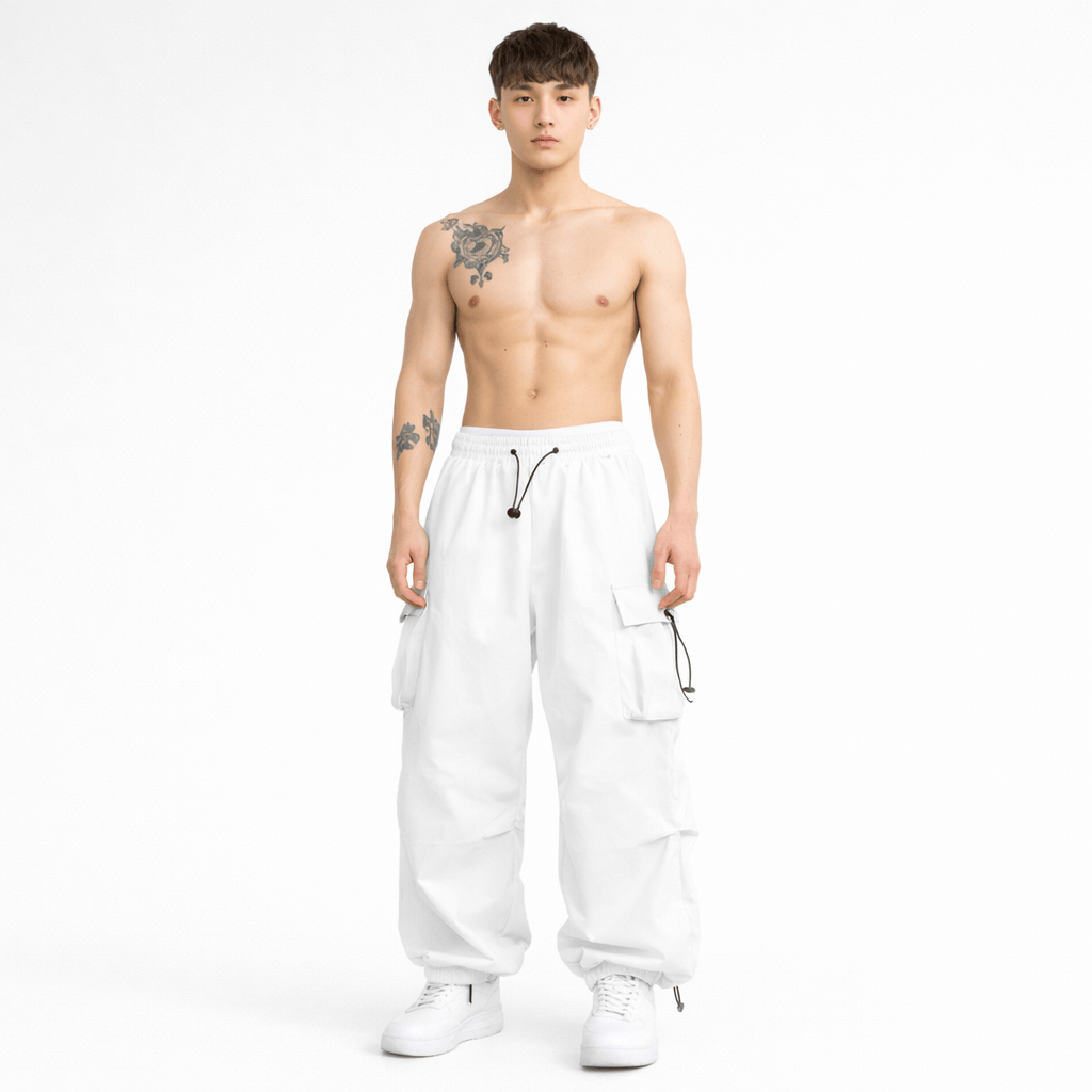 Coleeast London White / XS FELIX, Lightweight Cargo Pants