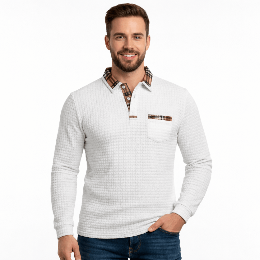 Coleeast-London White / XS HARRY, Casual Travel Polo
