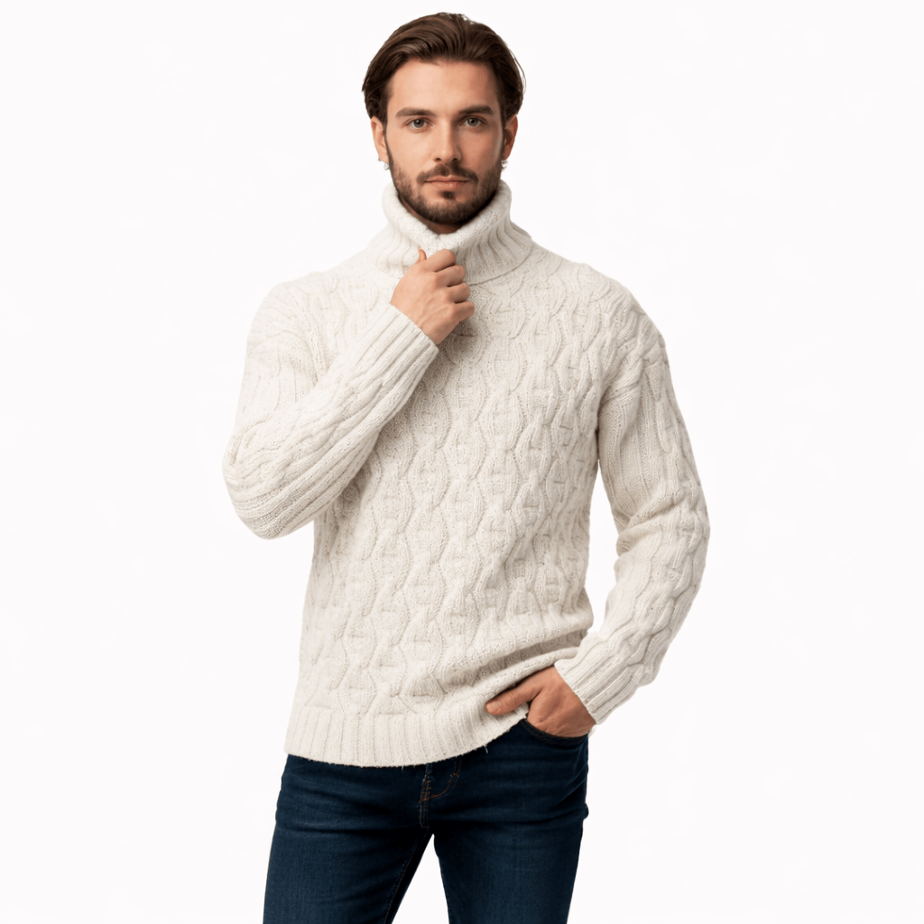 Coleeast-London White / XS OSCAR, Fine Wool Knit Cardigan