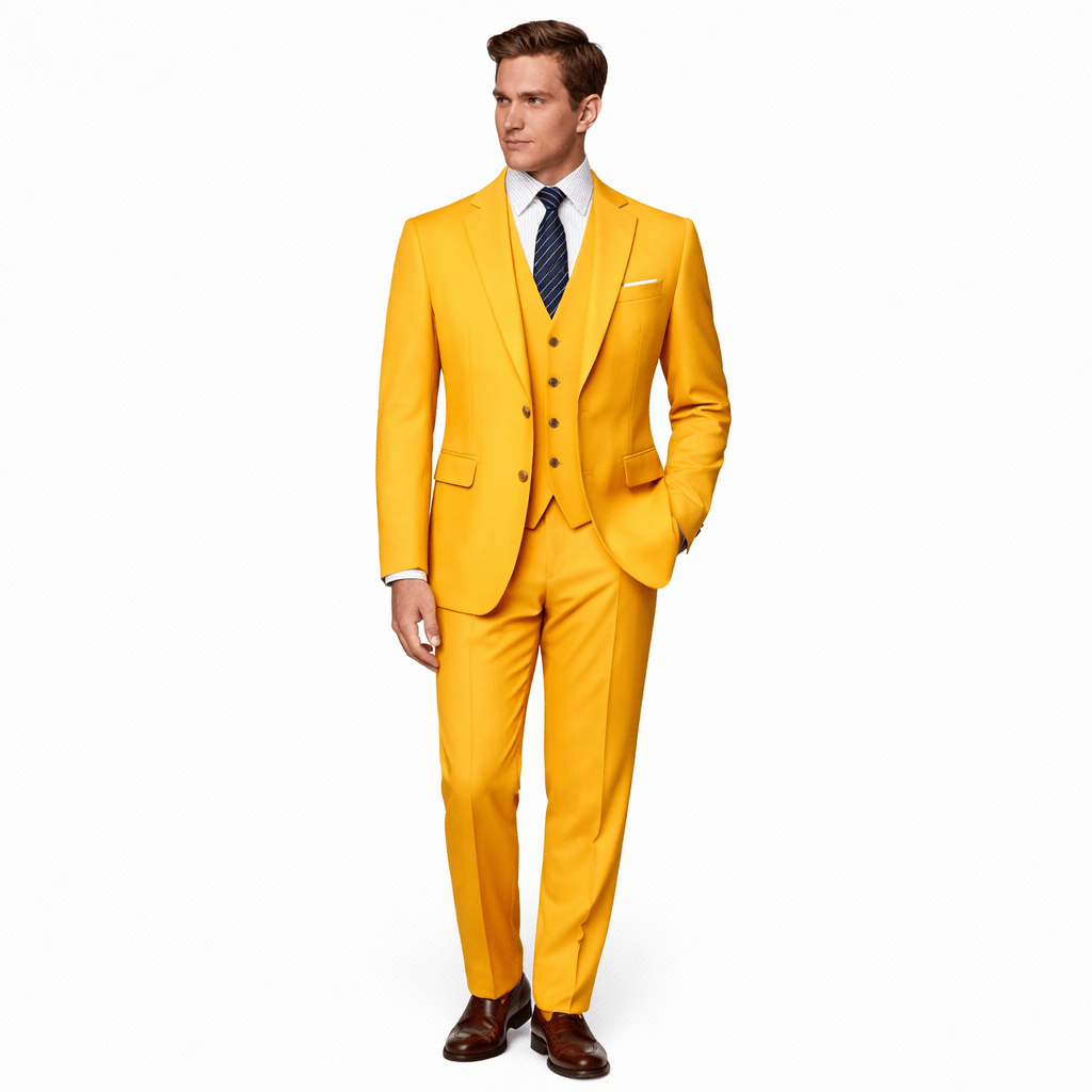 Coleeast-London Yellow / XS AMOS, Slim Fit Viscose Suit
