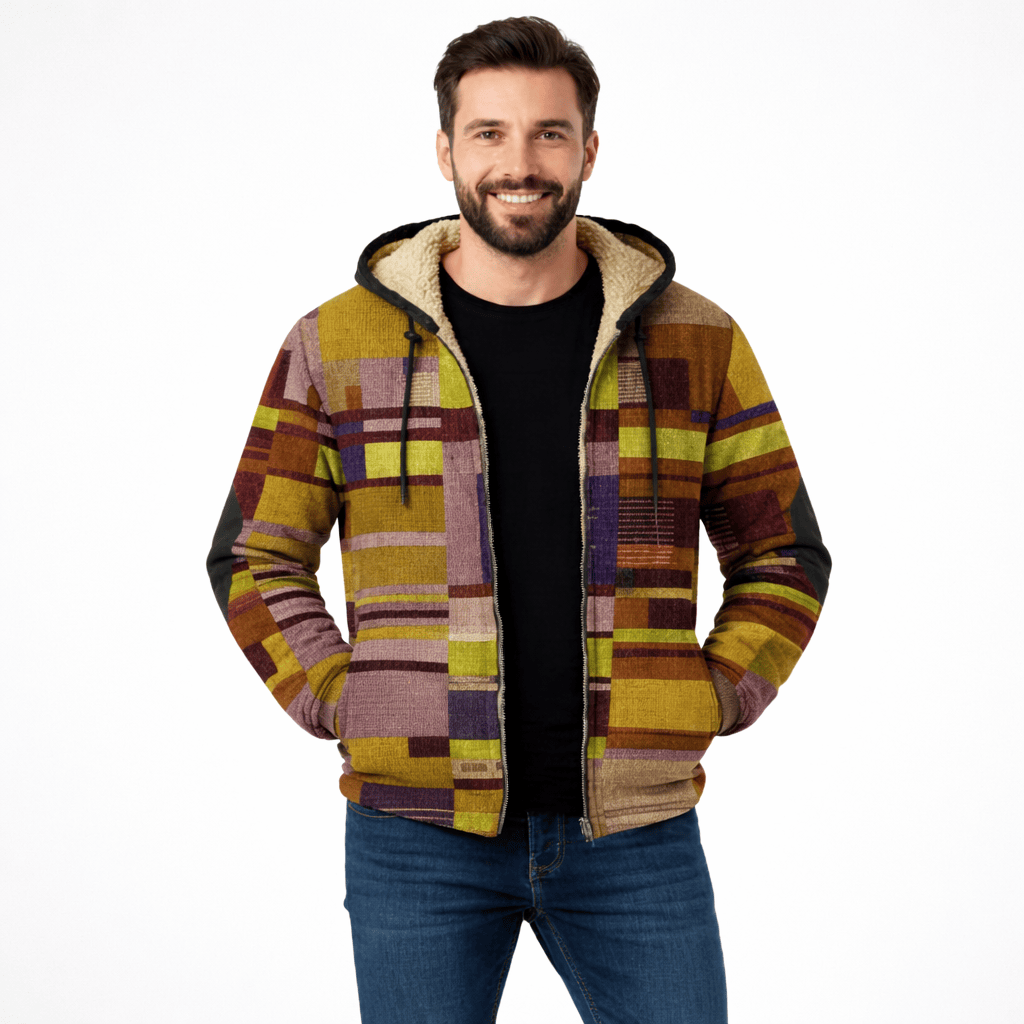 Coleeast-London Yellow / XS COLLINS, Printed Hooded Sweatshirt